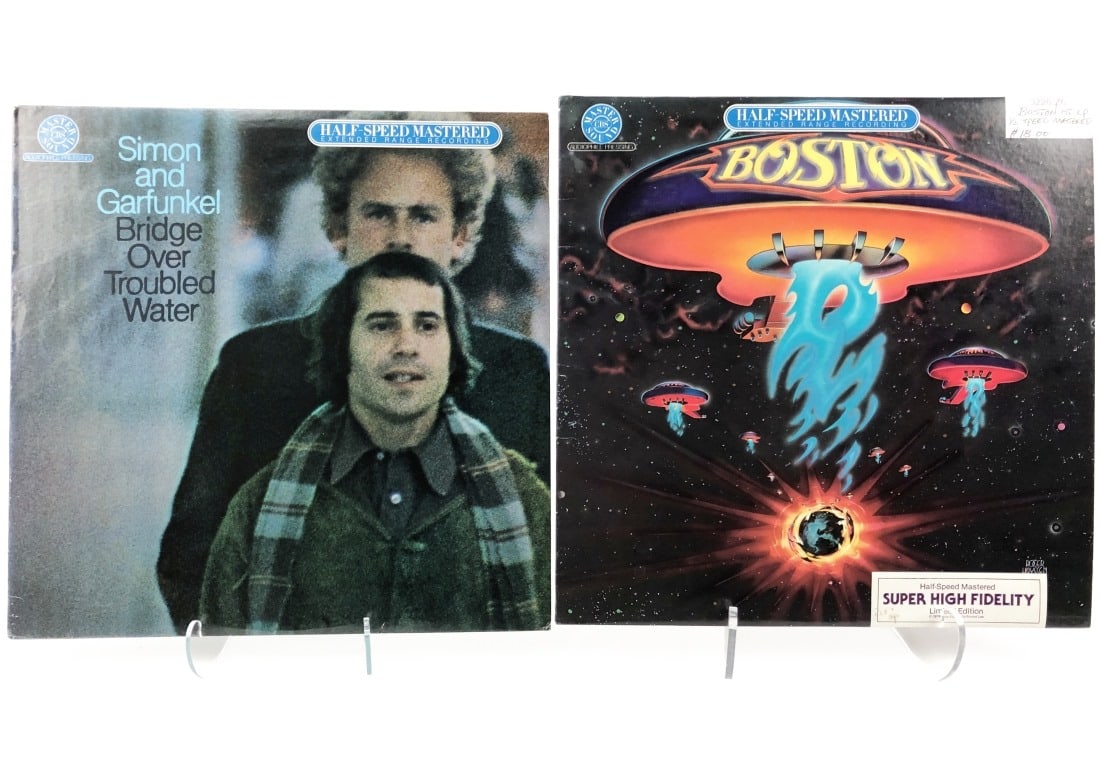 Half Speed Mastered Boston and Simon Garfunkel: Half Speed Mastered. Boston/Boston and Simon and Garfunkel/Bridge Over Troubled Water.