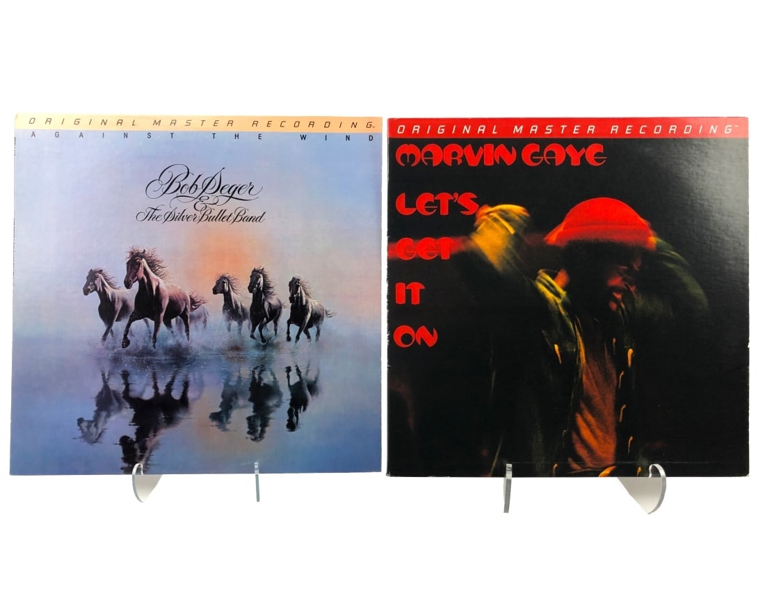 MFSL Marvin Gaye/Let's Get It Bob Seger/Against: MFSL Marvin Gaye/Let's Get It On and Bob Seger/Against the Wind.