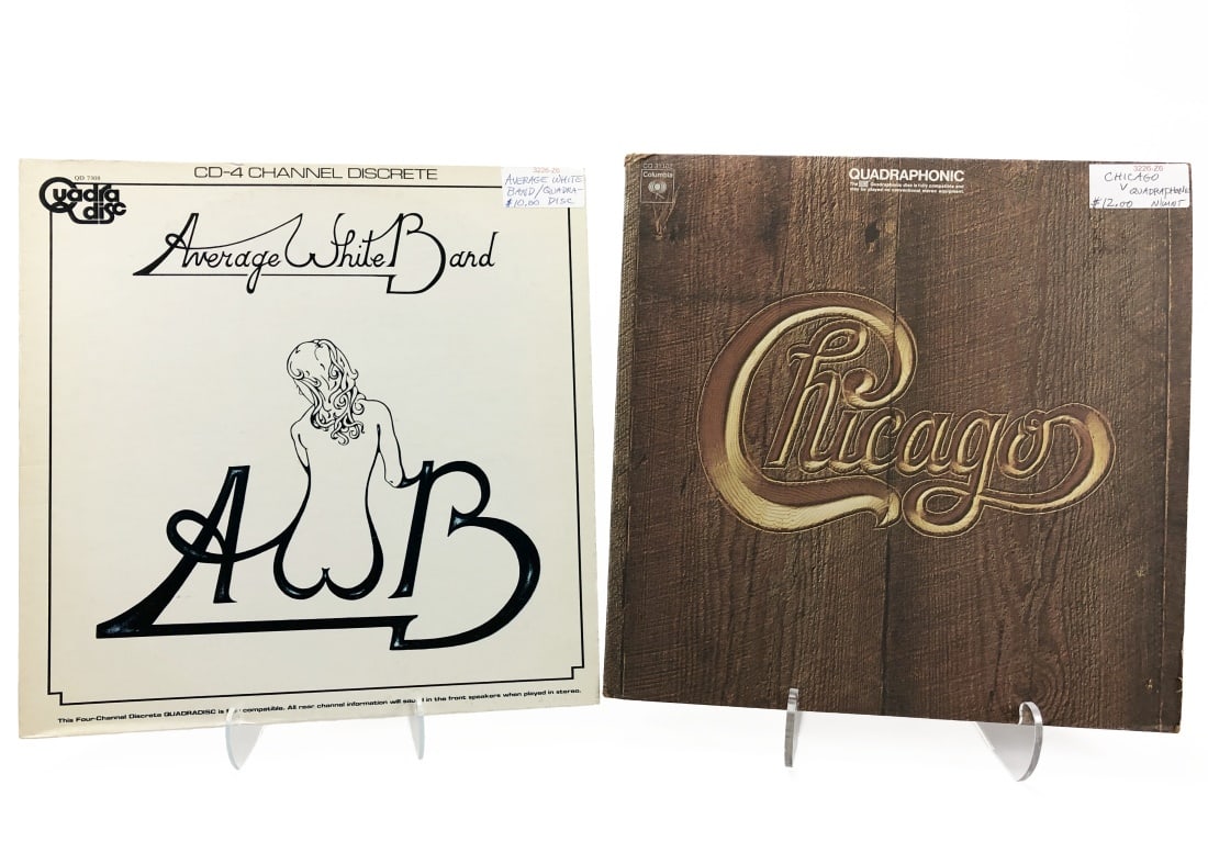 Quad Chicago and Average White Band: Quad. Chicago/Chicago V and Average White Band/Average White Band.