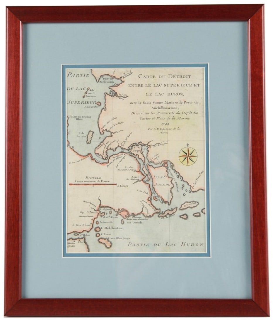 Jacques-Nicolas Bellin, "Carte du Detroit ... " (1 of 3)