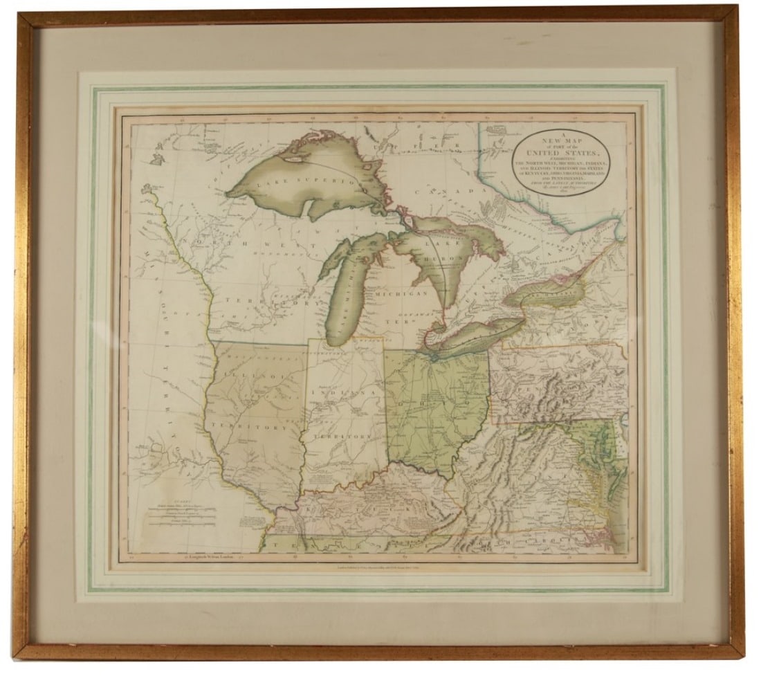 John Cary, "New Map of Part of the United States" (1 of 4)