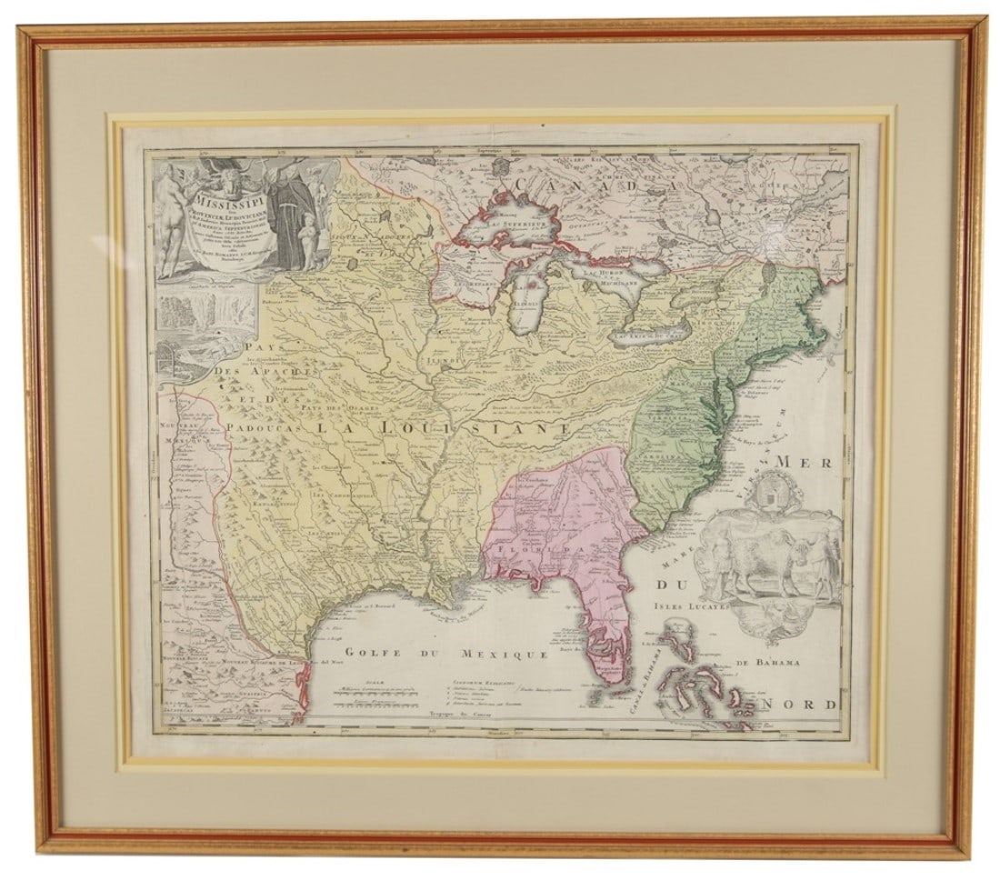 Johann Homann, Amplissimae Regionis Mississipi (1 of 7)