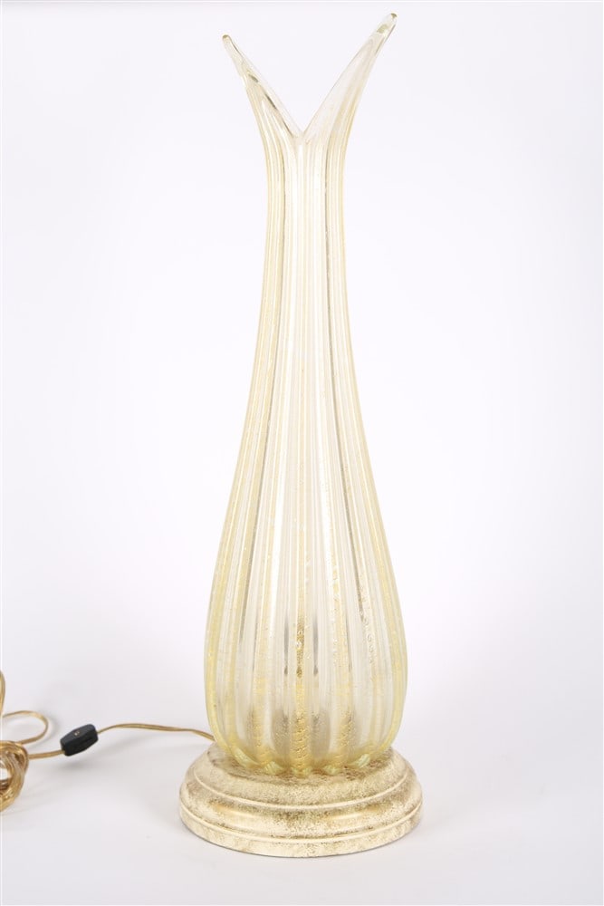 Swung Glass Vase Lamp (1 of 3)