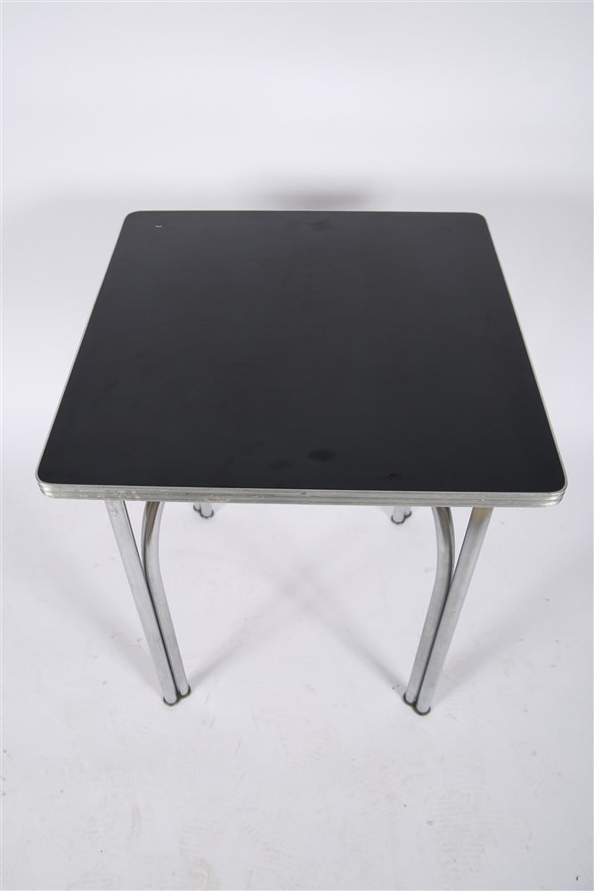 Chrome and Formica Square Table - 2