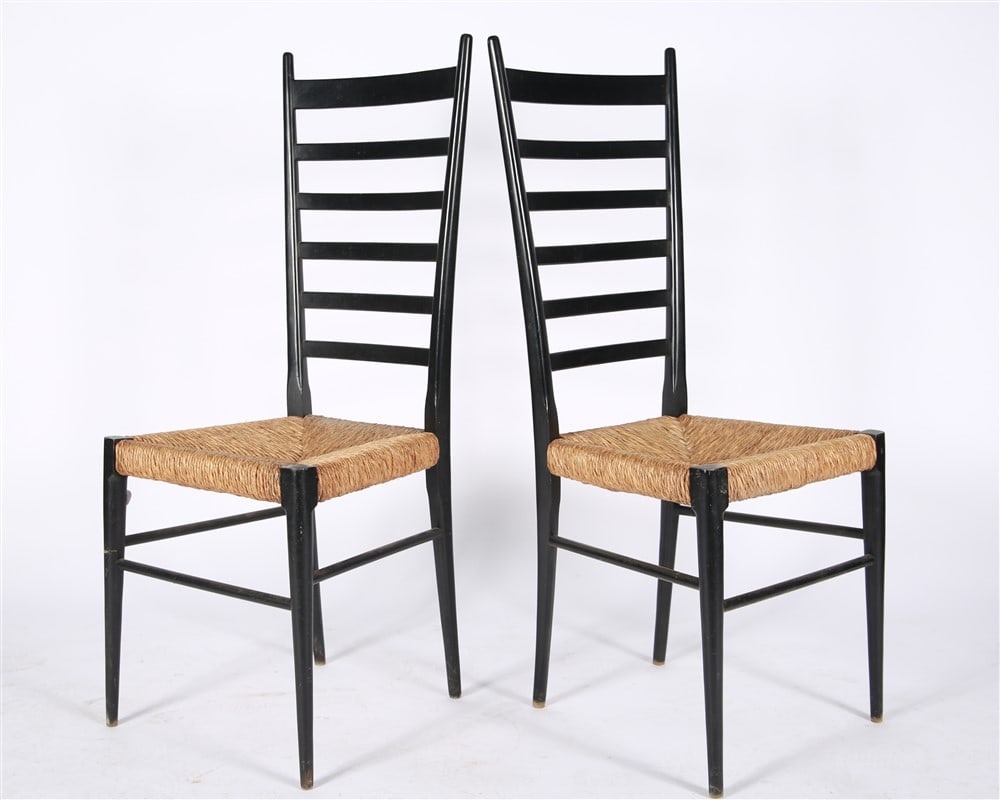Attrib. Otto Gerdau Co., Pair Ladder Back Chairs (1 of 7)