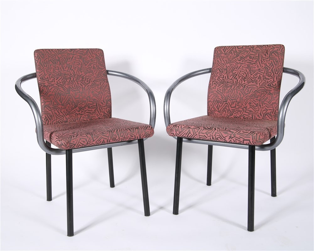 Sottsass for Knoll, Pair of "Mandarin" Chairs (1 of 3)