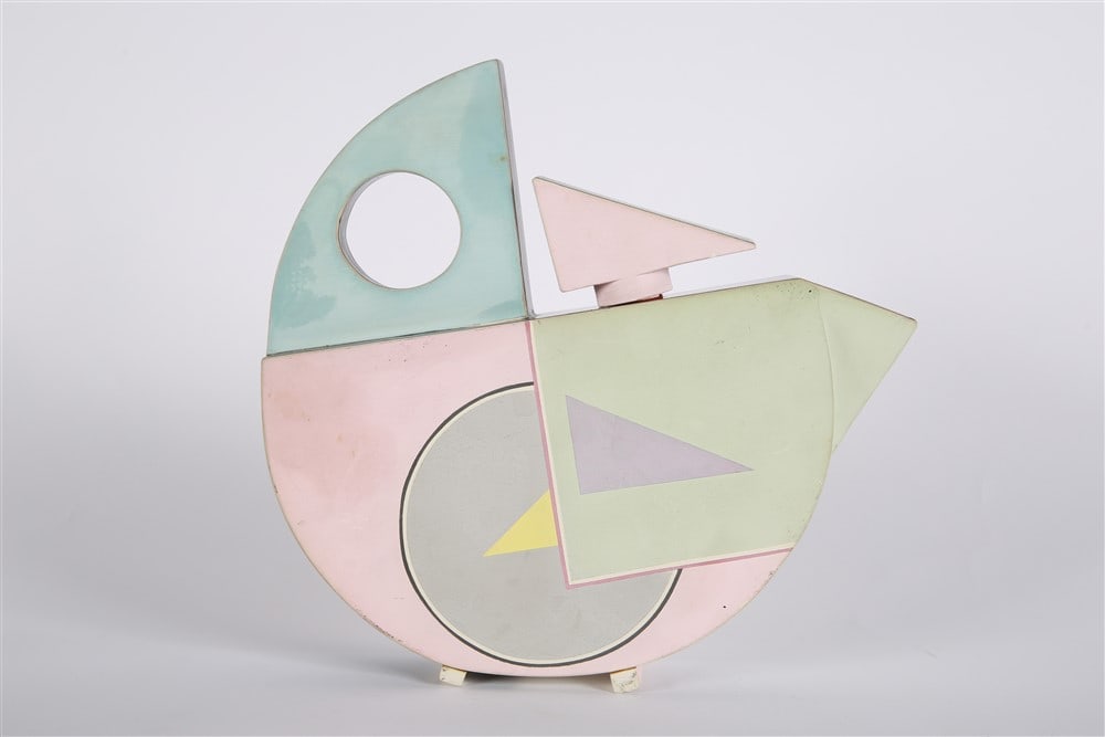 Louis Vaccaro, Memphis Style Ceramic Teapot (1 of 3)