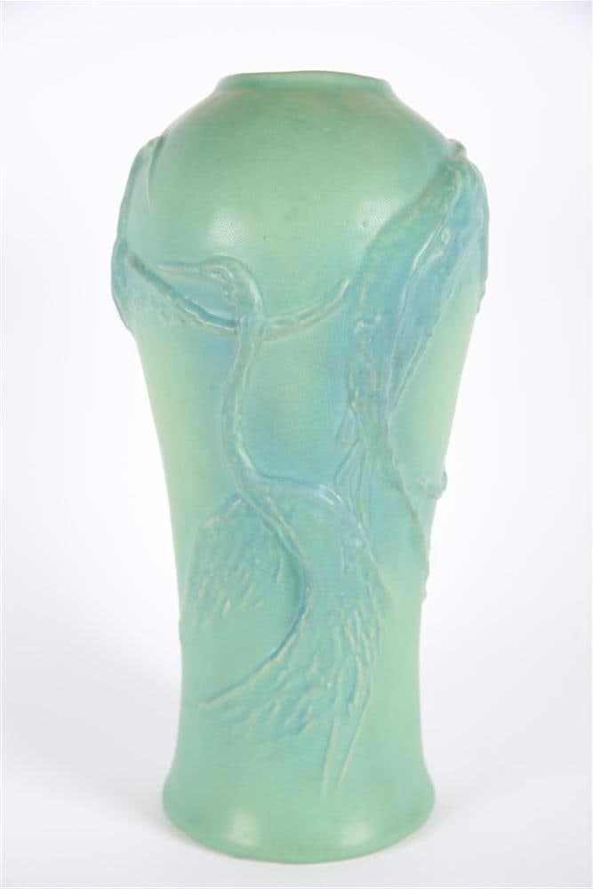 Van Briggle Pottery, Heron Vase (1 of 5)