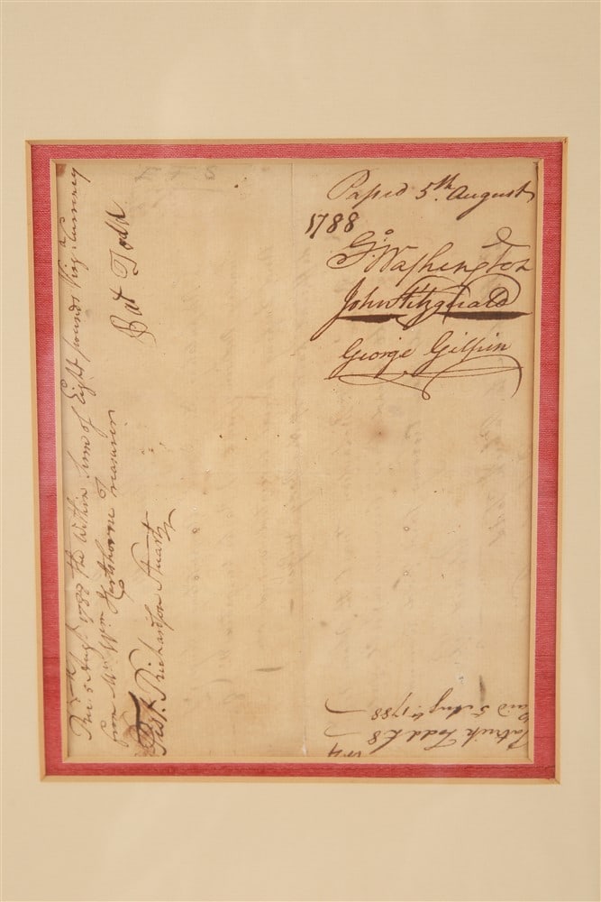George Washington Signed Document - 4