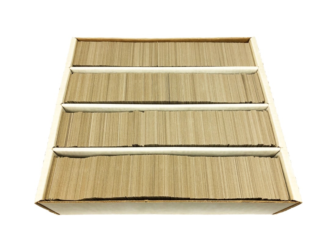 3200+ 1987 Topps Baseball Cards in Collector's Box: Over 3200 various Topps Baseball cards from the 1987 MLB season in a collector's box. Condition reports are available from Stefek's upon request. Any condition statement is given as a courtesy to a cl