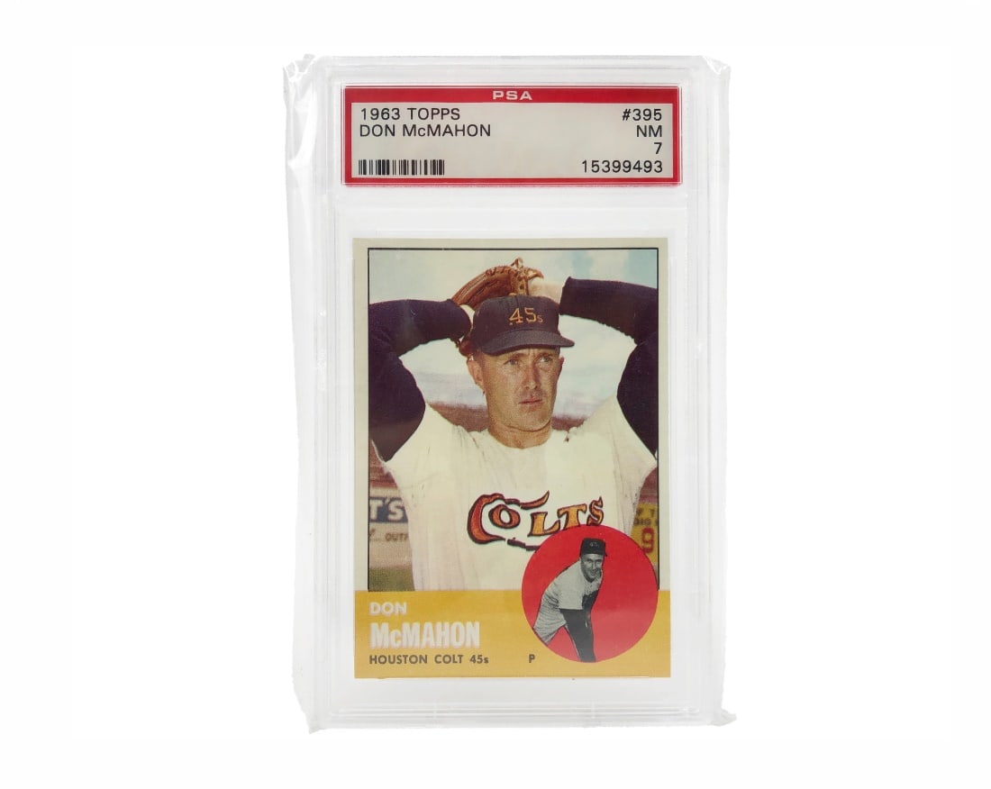 1963 Topps Don McMahon Card - PSA 7 (1 of 2)