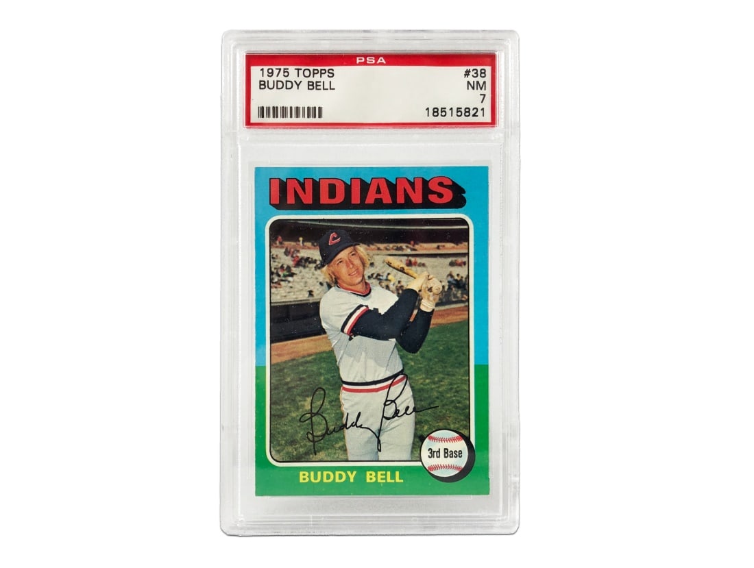 1975 Topps Buddy Bell Baseball Card - PSA 7 (1 of 2)