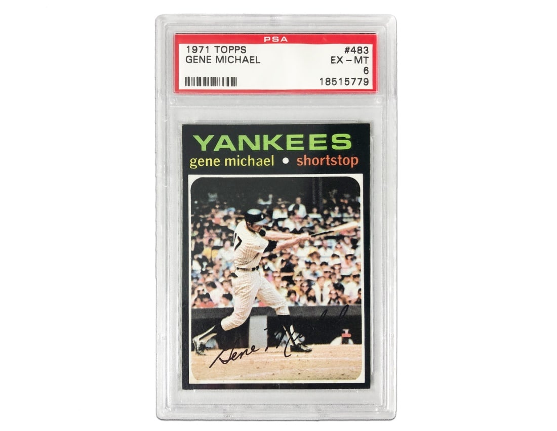 1971 Topps Gene Michael Baseball Card - PSA 6 (1 of 2)