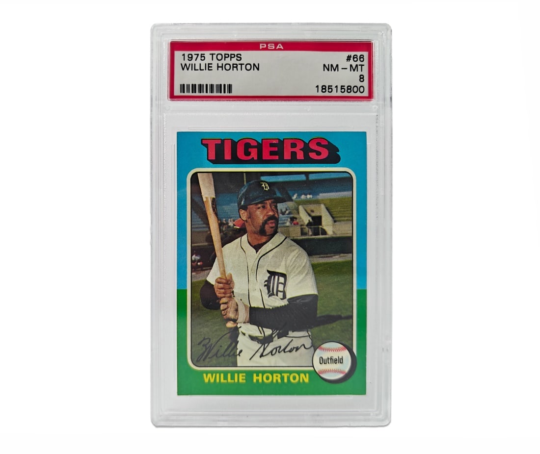 1975 Topps Willie Horton Baseball Card - PSA 8 (1 of 2)