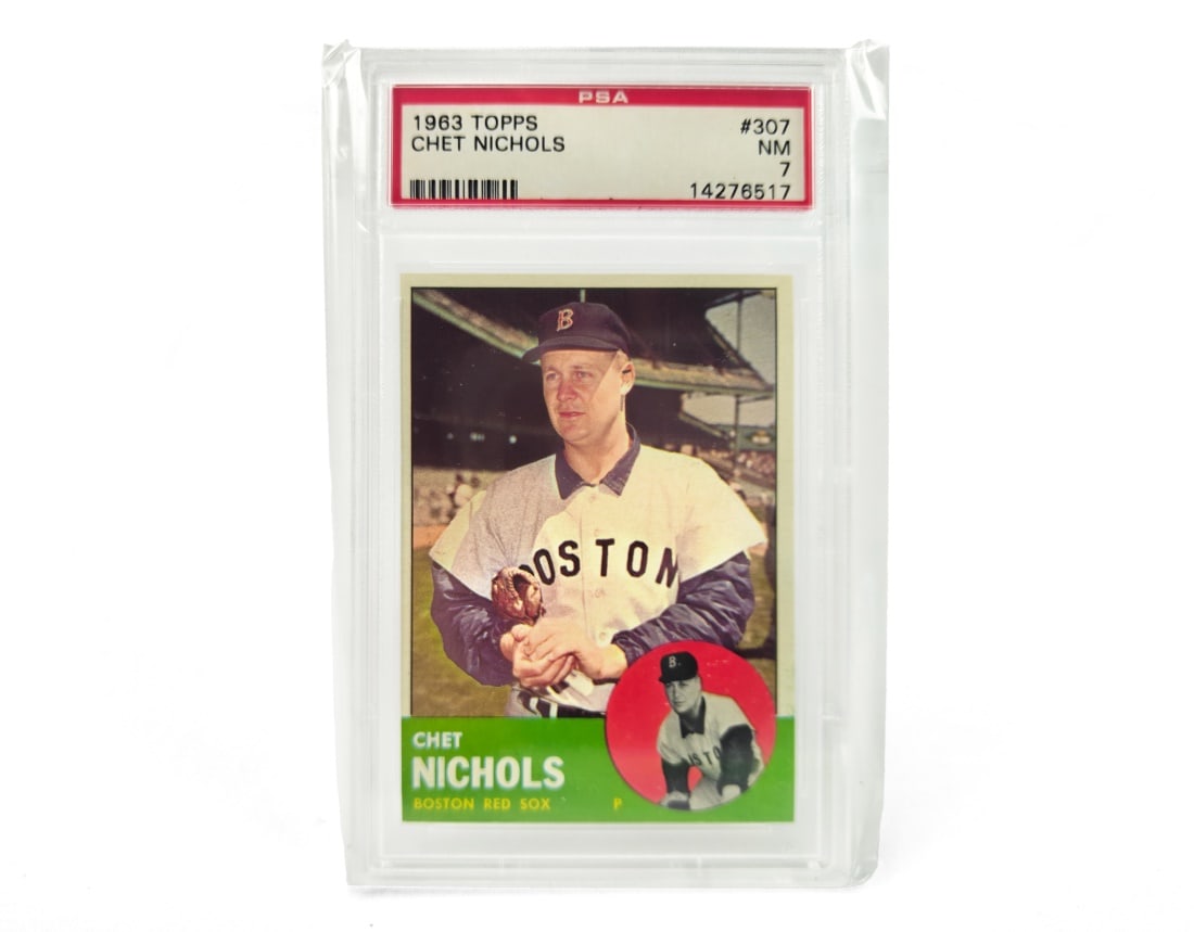 1963 Topps Chet Nichols Baseball Card - PSA 7 (1 of 2)