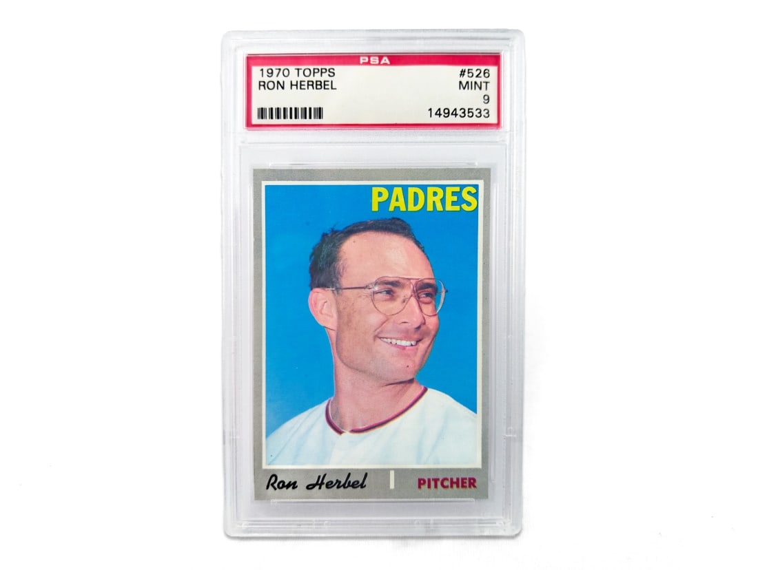 1970 Topps Ron Herbel Baseball Card - PSA 9