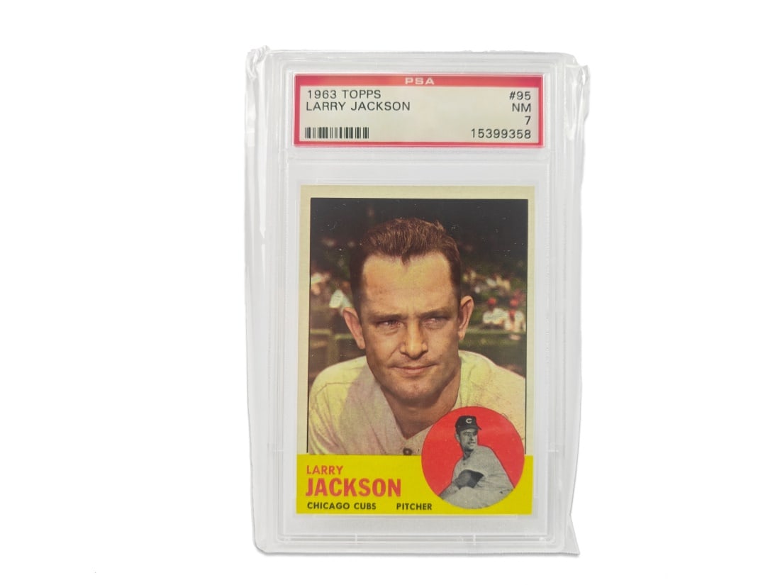 1963 Topps Larry Jackson Baseball Card - PSA 7 (1 of 2)