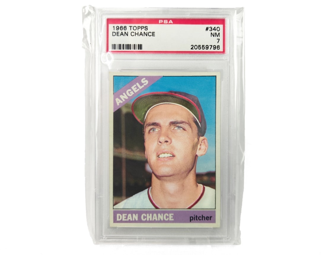 1966 Topps Dean Chance Baseball Card - PSA 7 (1 of 2)
