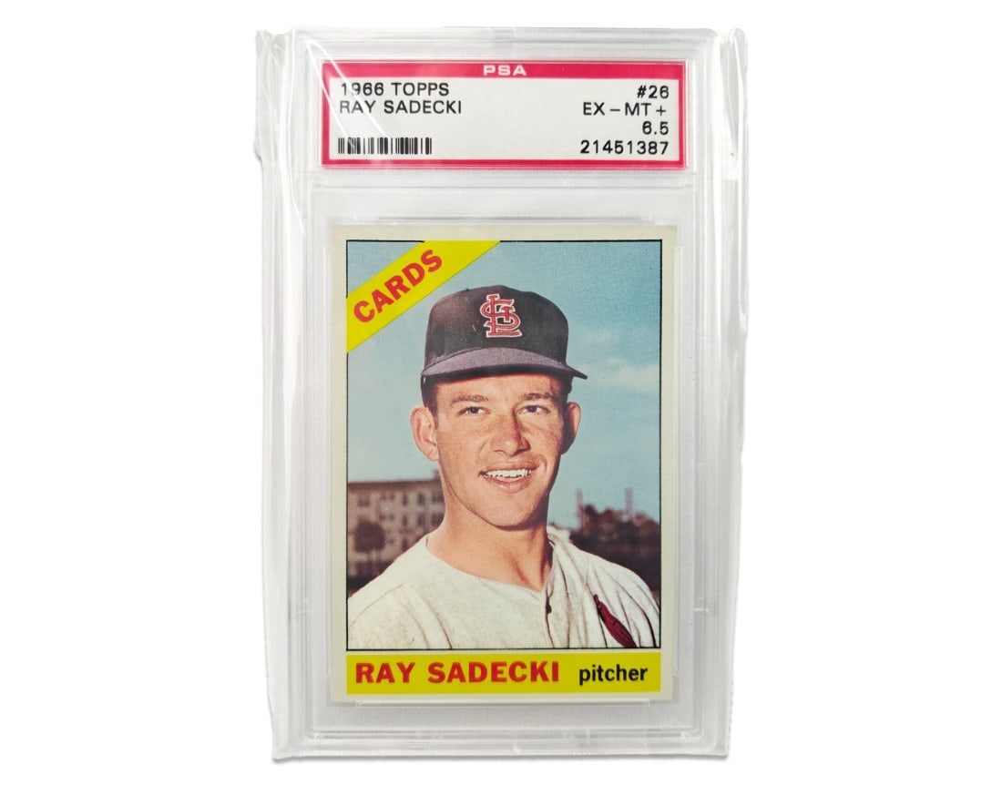 1966 Topps Ray Sadecki Baseball Card - PSA 6.5 (1 of 2)