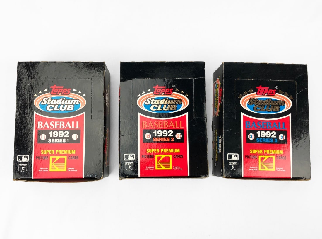 Topps Stadium Club 1992 Series 1 - 3 Sealed Packs (1 of 7)