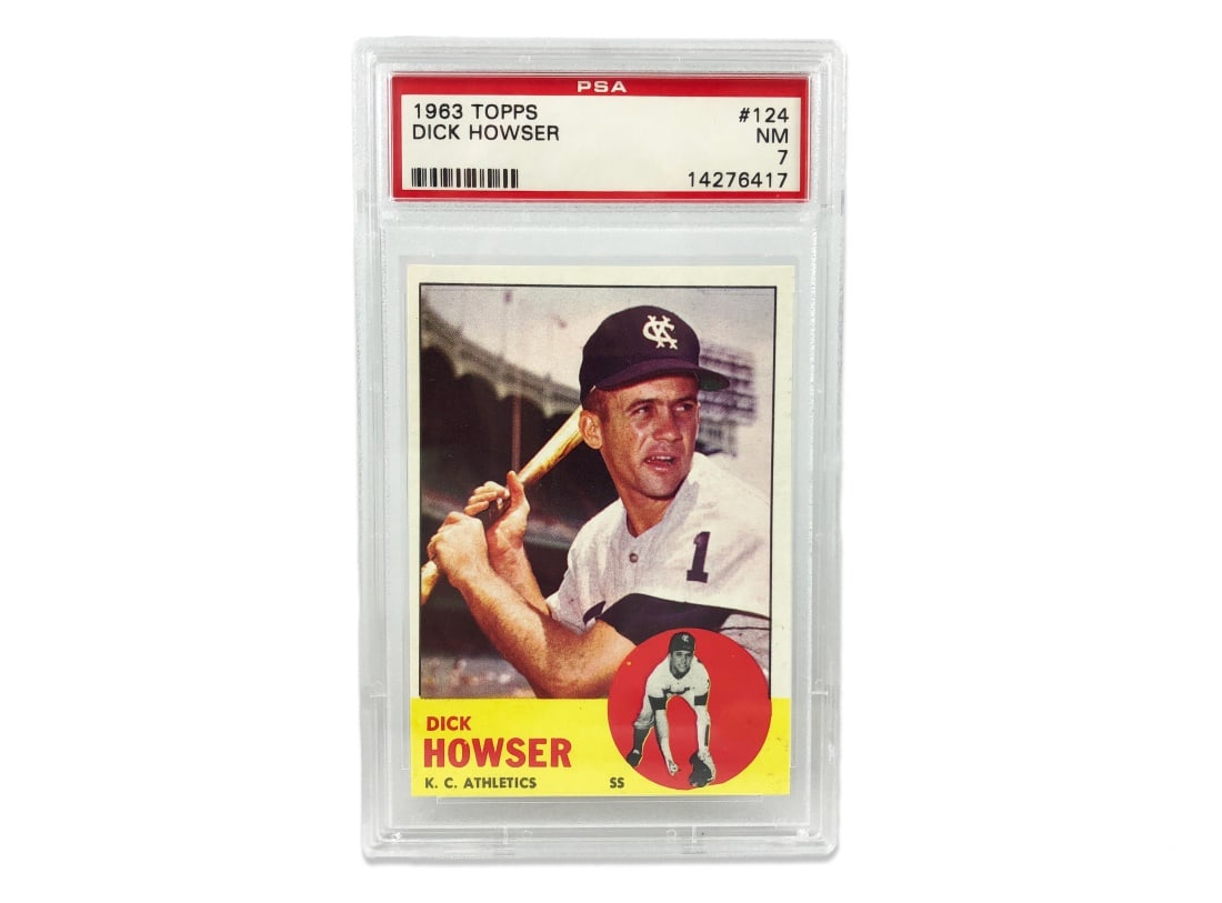1963 Topps Dick Howser Baseball Card - PSA 7 (1 of 2)