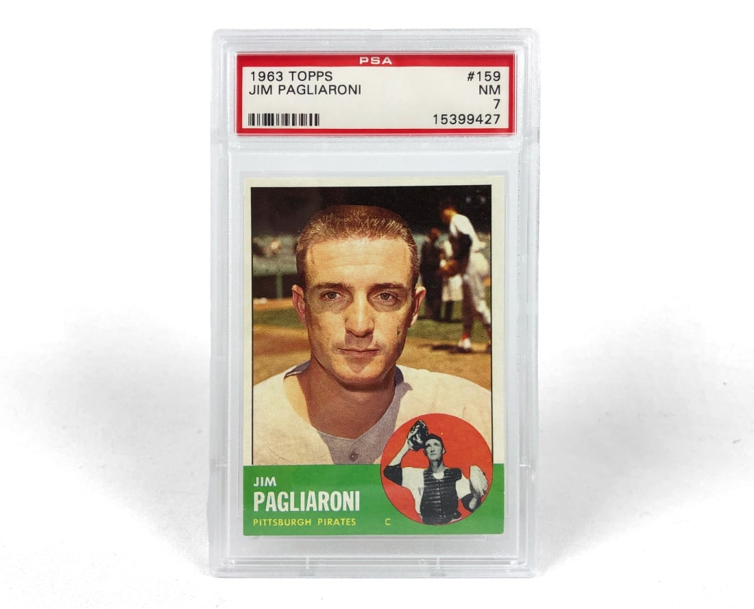 1963 Topps Jim Pagliaroni Baseball Card - PSA 7 (1 of 2)