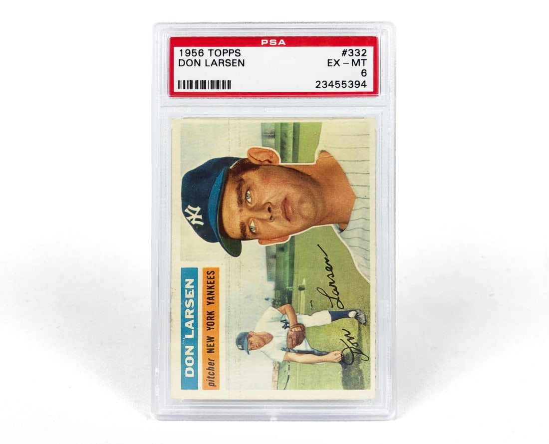 1956 Topps Don Larson Baseball Card - PSA 7 (1 of 2)