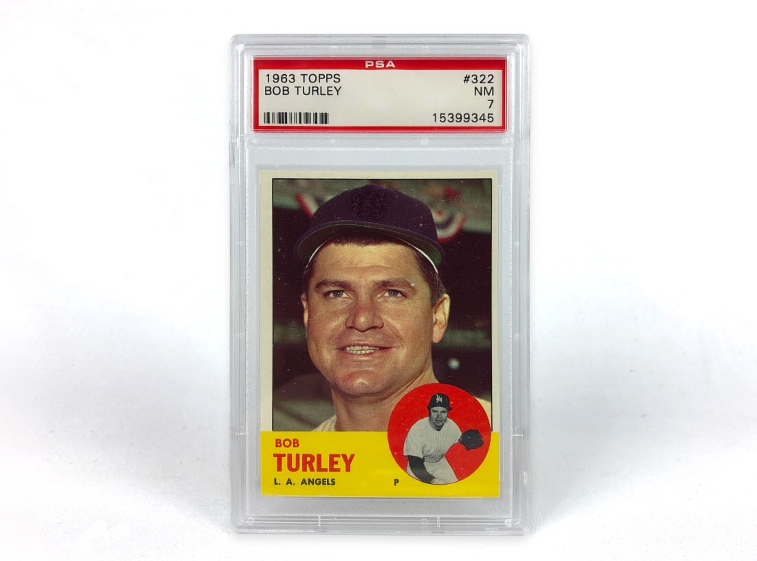 1963 Topps Bob Turley Baseball Card - PSA 7 (1 of 2)