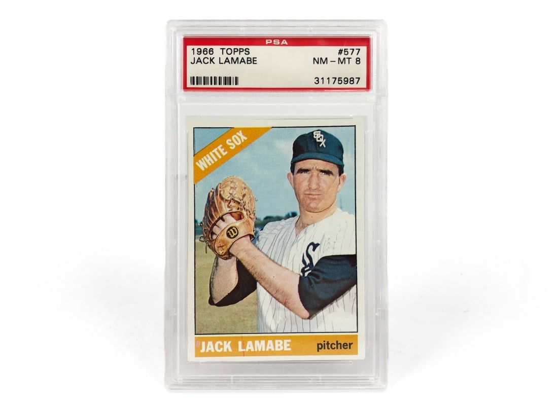 1966 Topps Jack Lamabe Baseball Card - PSA 8 (1 of 2)