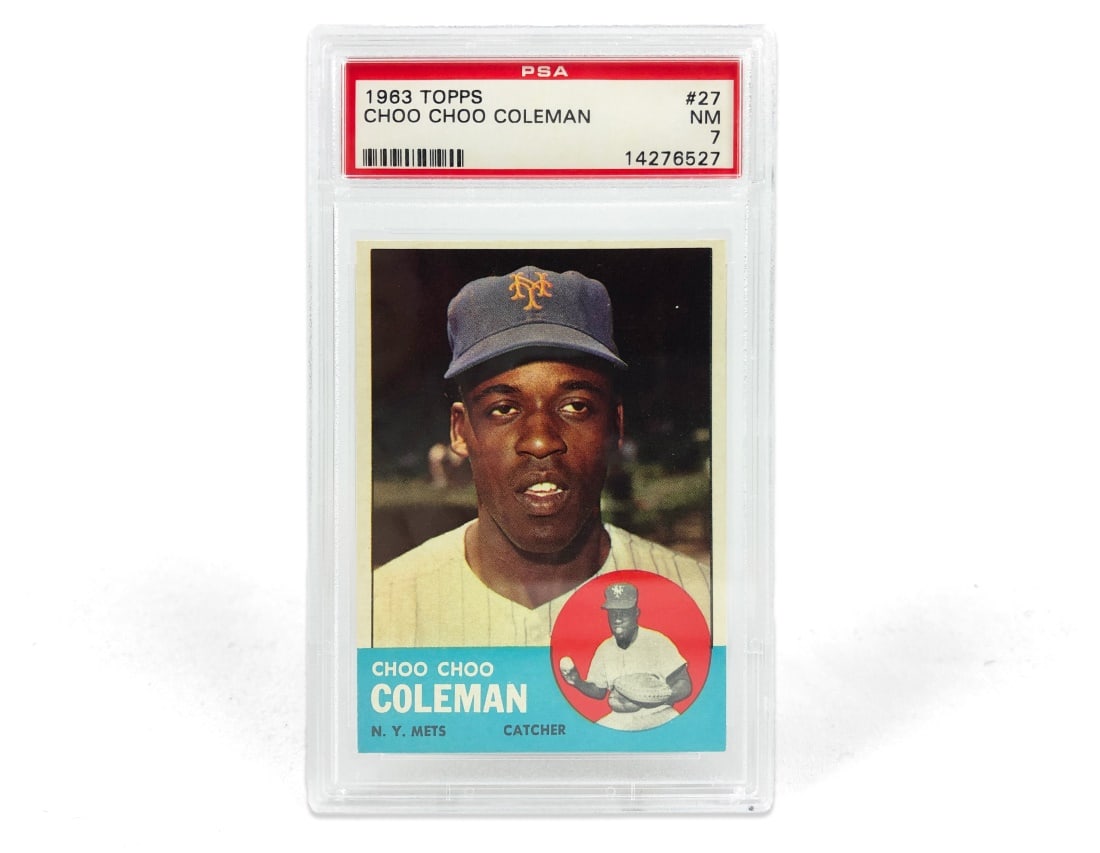 1963 Topps Choo-Choo Coleman Baseball Card - PSA 7 (1 of 2)