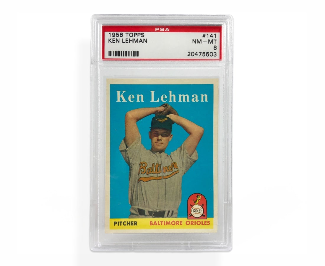 1963 Topps Ken Lehman Baseball Card - PSA 8 (1 of 2)
