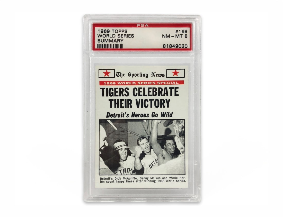 1969 Topps World Series Summary Card - PSA 8 (1 of 2)