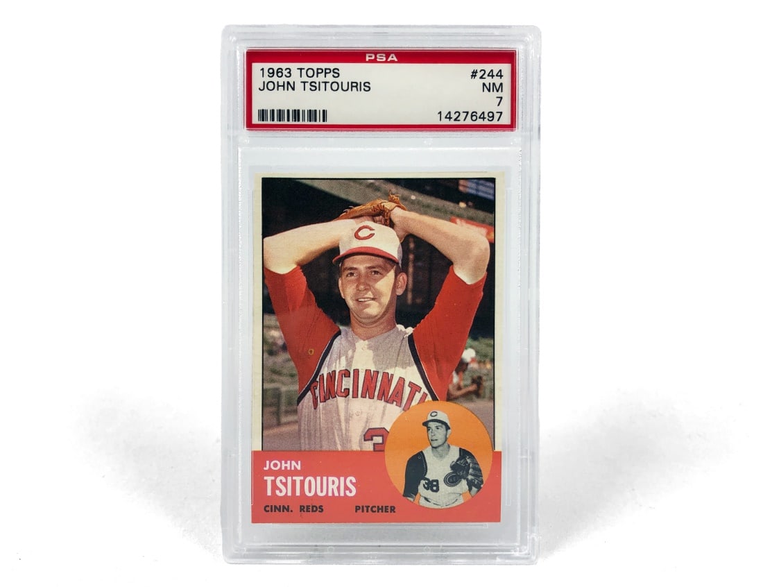 1963 Topps John Tsitouris Baseball Card - PSA 7 (1 of 2)
