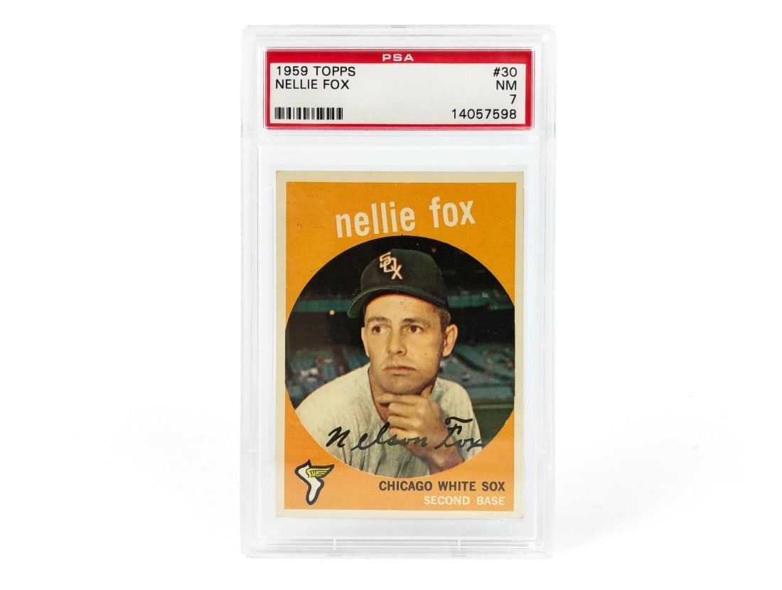 1959 Topps Nellie Fox Baseball Card - PSA 7 (1 of 2)