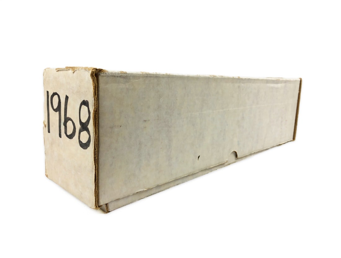 1968 Topps 300+ Sleeved Baseball Cards: Over 300+ sleeved Topps baseball cards from the 1968 MLB season in a collector's box.