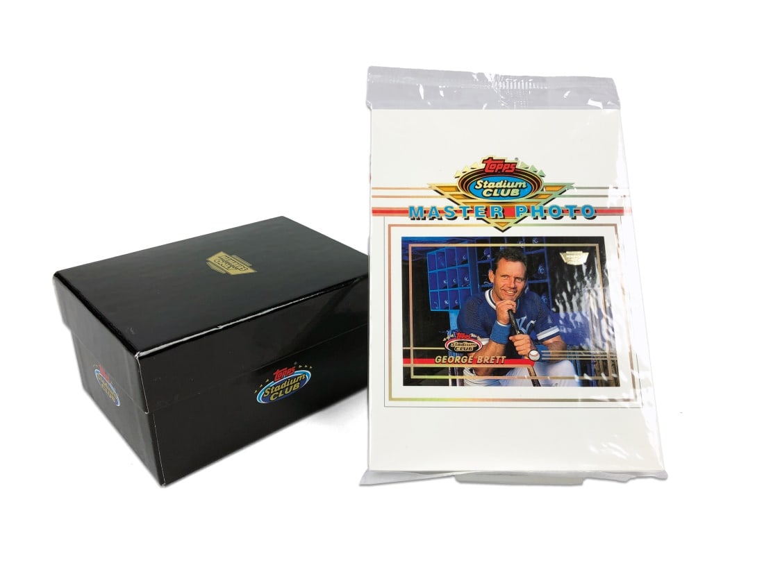 1993 Topps Stadium Club MLB Series 2 Box: 1993 Topps Stadium Club Baseball Members Only Series 2 baseball card set with 5x7 "Master Photo of Geroge Brett.