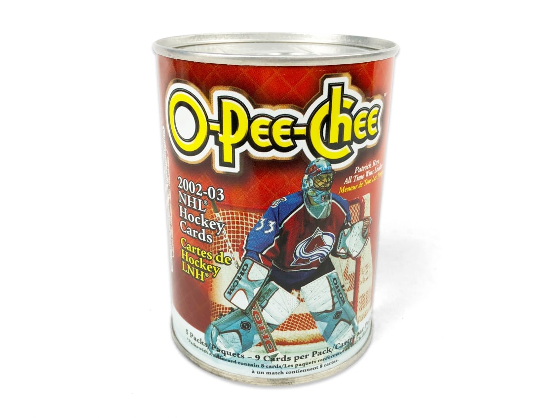 2002-03 Topps O-Pee-Chee Hockey Tin Can (1 of 2)