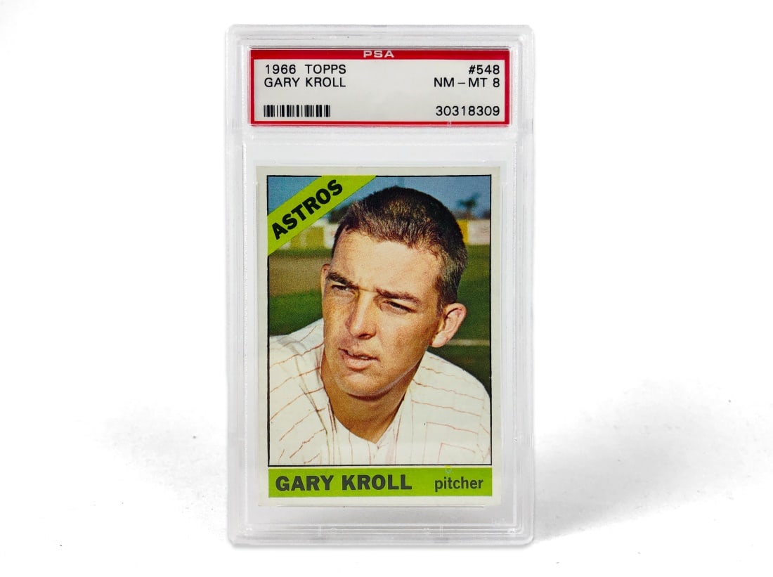 1966 Topps Gary Kroll Baseball Card - PSA 8 (1 of 2)