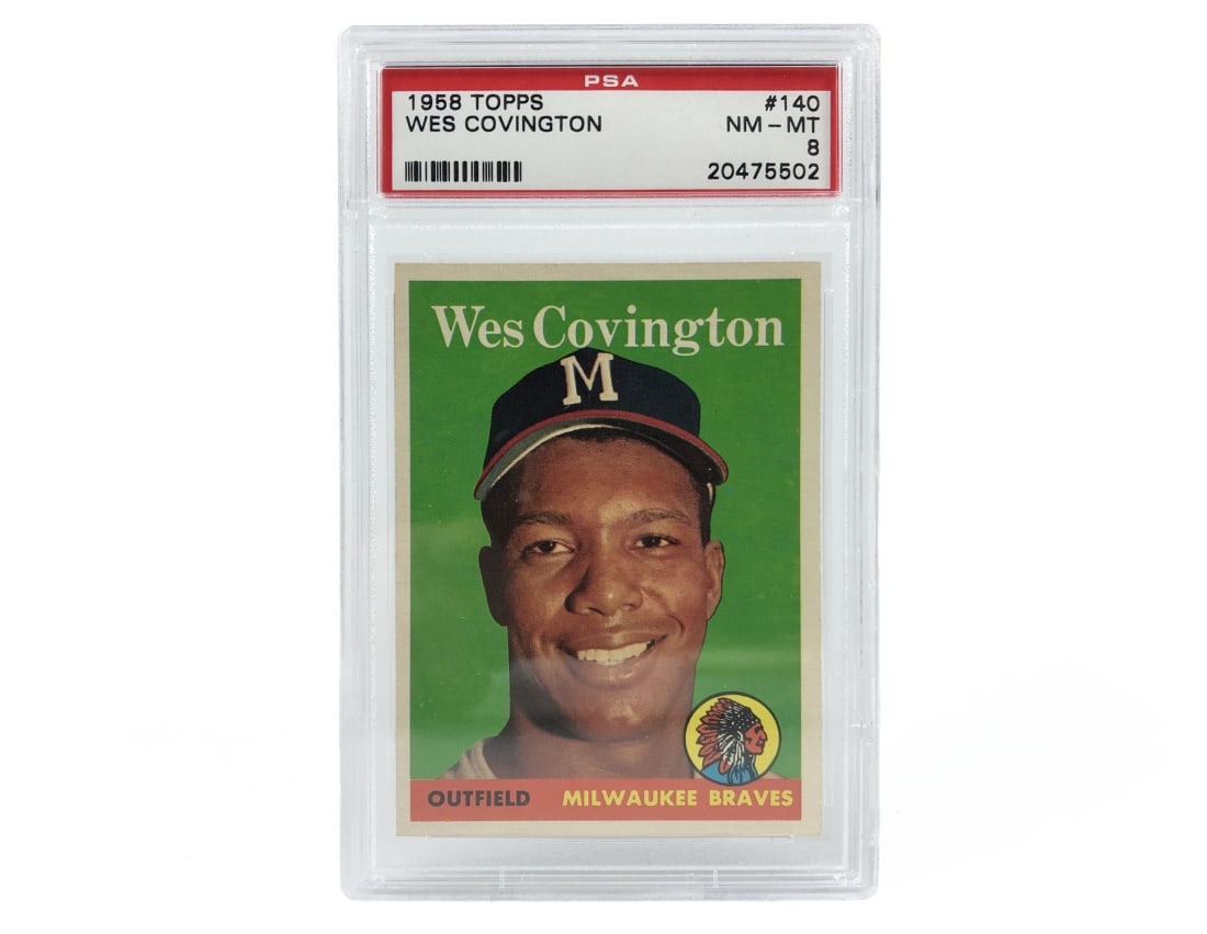 1958 Topps Wes Covington Baseball Card - PSA 8 (1 of 2)