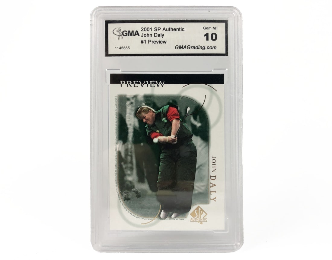 2001 SP Authentic - John Daly PGA Golf Card GMA 10 (1 of 2)