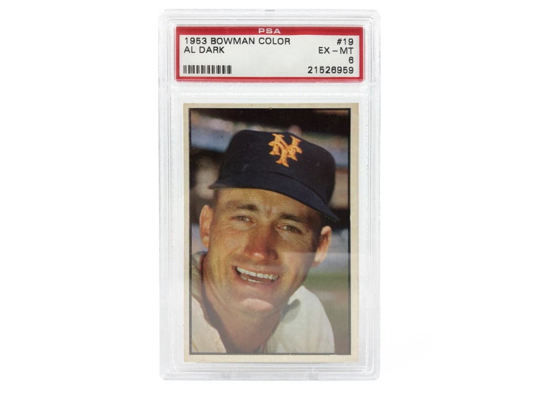 1953 Bowman Al Dark Baseball Card - PSA 6 (1 of 2)
