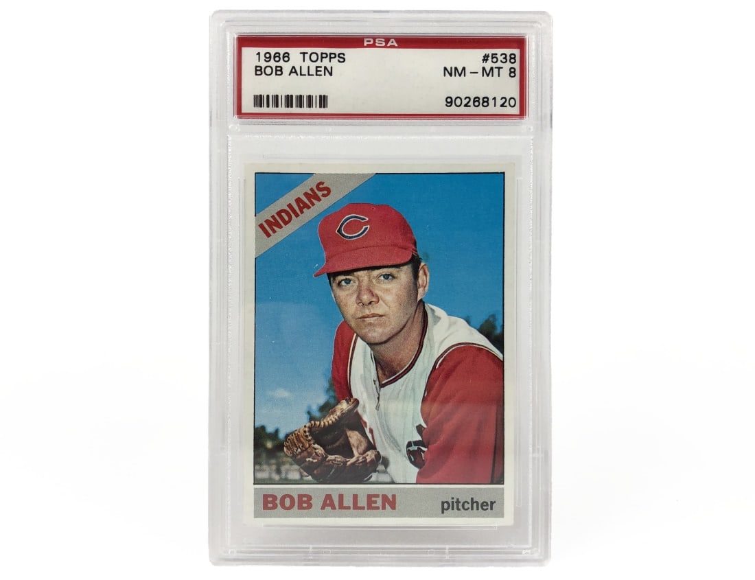 1966 Topps Bob Allen Baseball Card - PSA 8 (1 of 2)