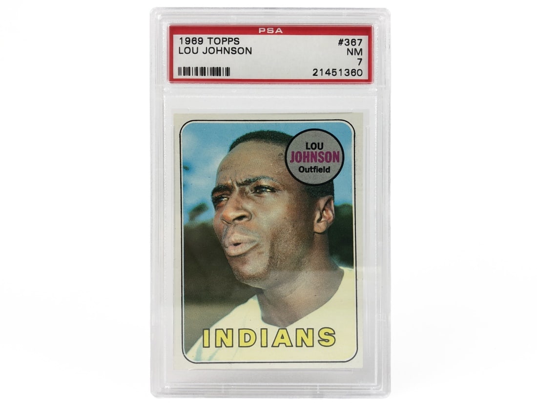 1969 Topps Lou Johnson Baseball Card - PSA 7 (1 of 2)