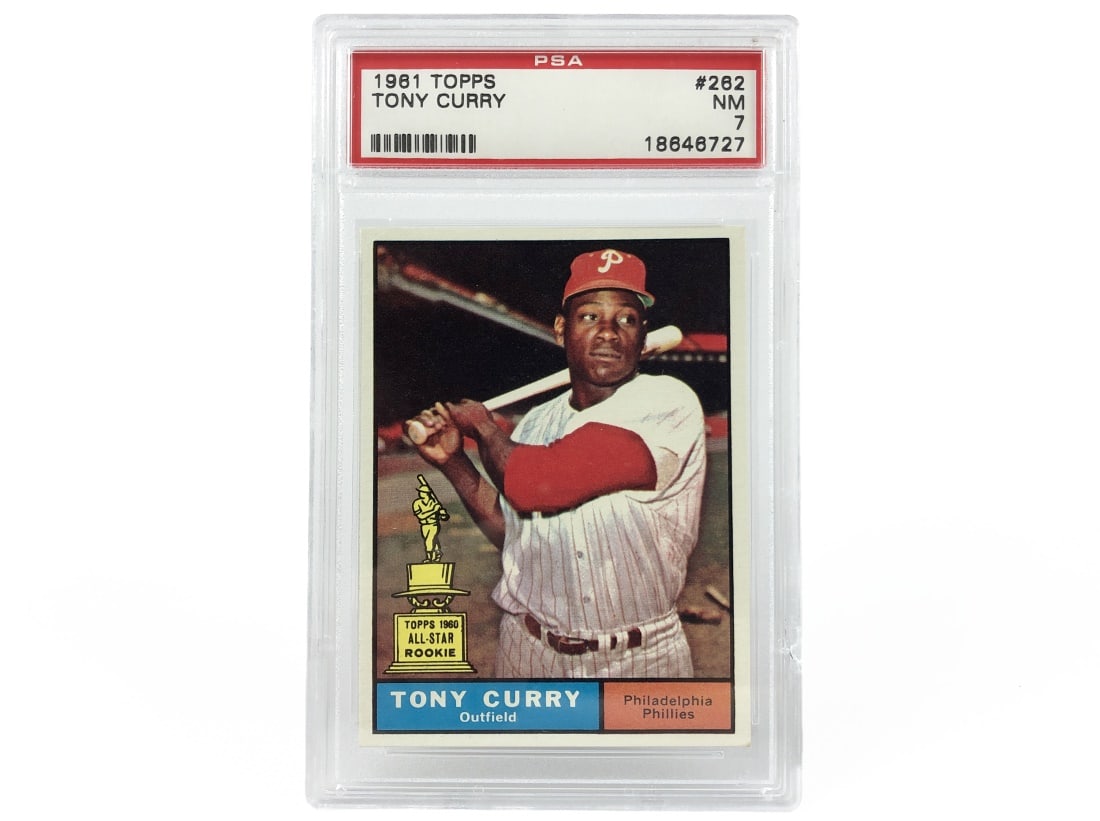 1961 Topps Tony Curry Baseball Card - PSA 7 (1 of 2)