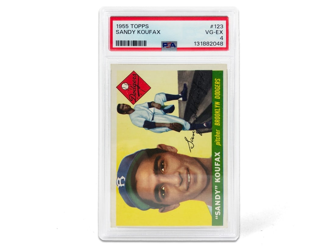 1955 Topps Sandy Koufax Baseball Card - PSA 4 - 2