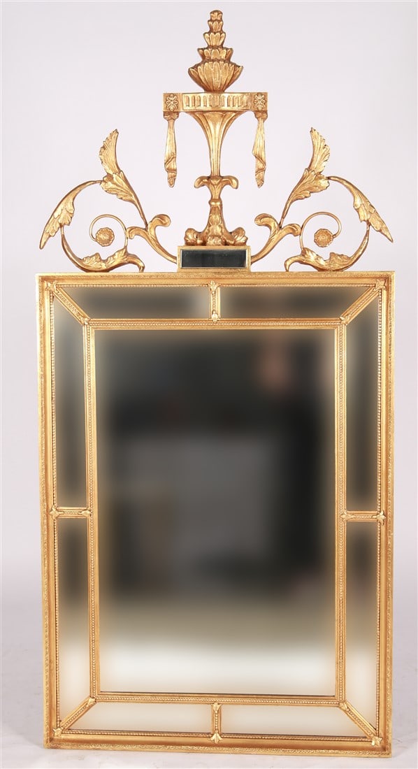 Adams Style Giltwood Beveled Glass Mirror (1 of 3)