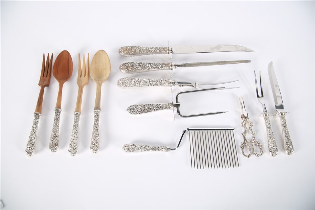 S. Kirk & Sons, Twelve "Repousse" Serving Pieces (1 of 7)