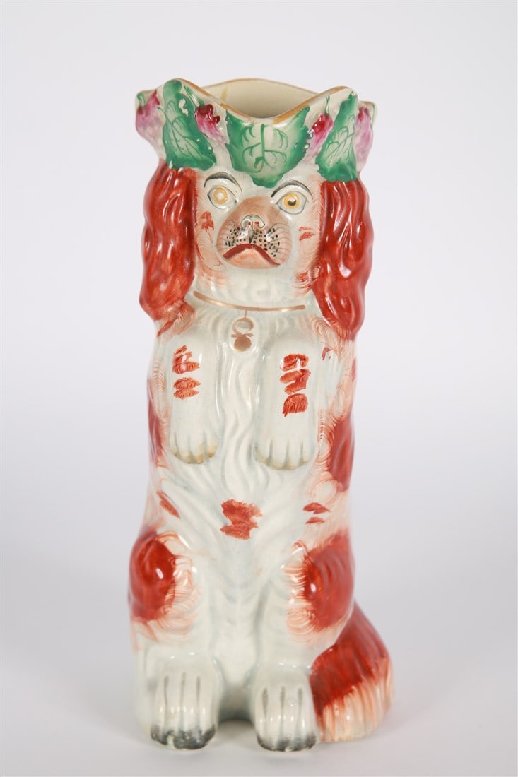 Staffordshire, Begging Spaniel Dog Jug (1 of 6)