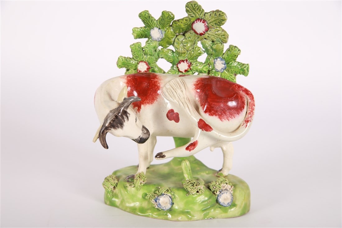 Staffordshire, Cow with Bocage Foliage (1 of 3)