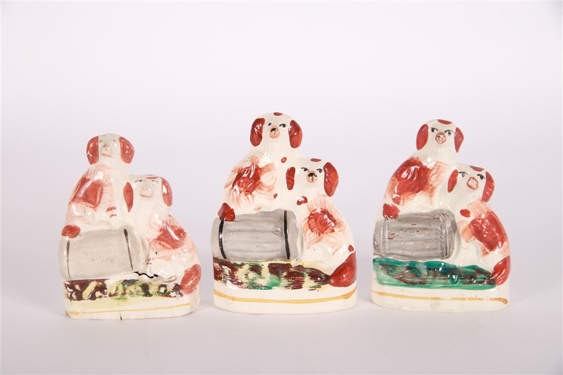 Staffordshire, Set of Three Dogs (1 of 2)